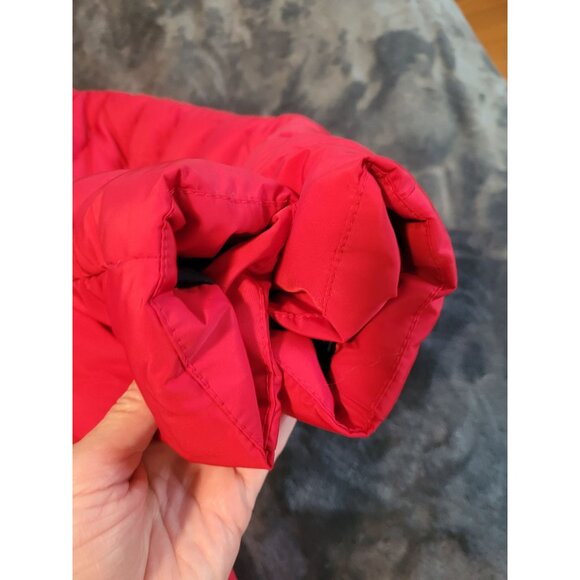 Tommy Hilfiger Womens Faux Fur Puffer Jacket Hood Removable Red PXS Snow Ski - Picture 7 of 9